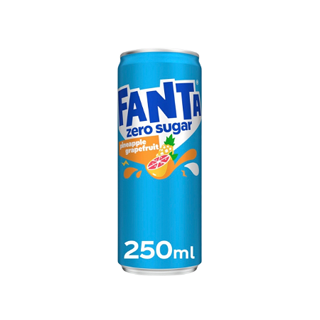 Fanta Pineapple grapefruit zero 250 ml