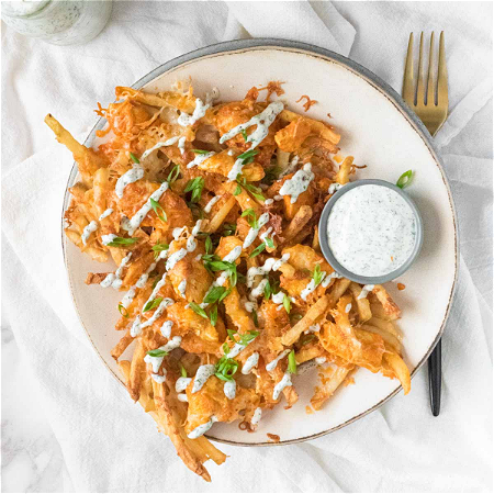 Loaded chicken fries