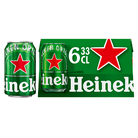 Heineken blik 6 stuks