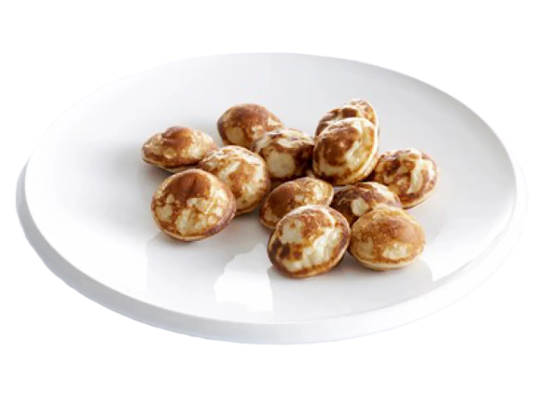 Poffertjes met poedersuiker