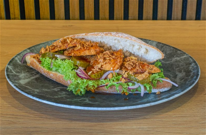 Broodje Hot Honey Kip