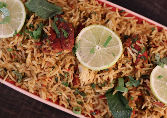 Tikka biryani