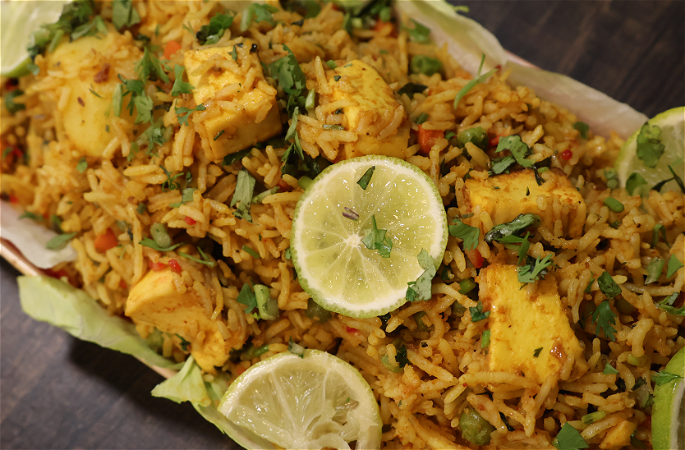 Paneer biryani