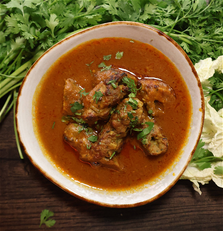 Seekh kebab curry
