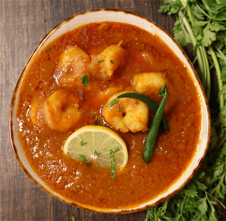 King prawn madras