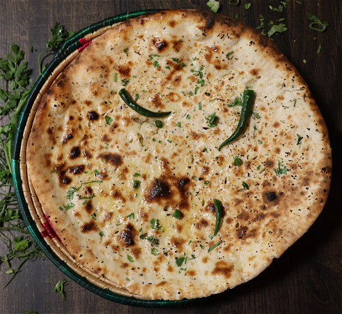 Garlic chili  naan