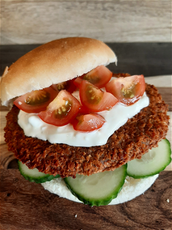 Broodje crumpy burger greek style