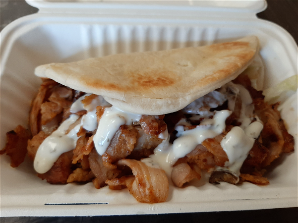 Broodje kip kebab 