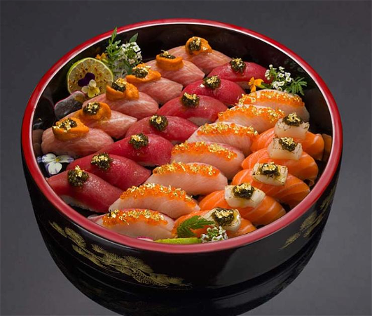 Sushi set goud