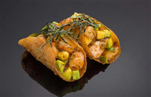 Taco-garnalen