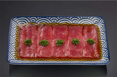 Tonijn met yuzu-saus 8st