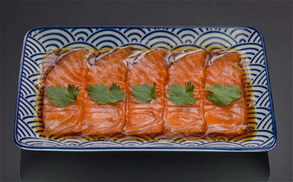 Zalm met yuzu-saus 8st