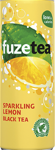 Fuze tea black sparkling 33cl