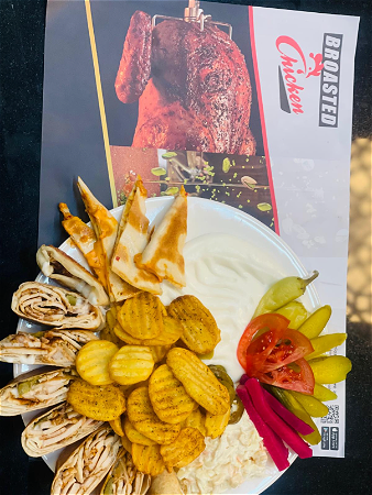 Sliced Chickenmenu XL صحن شاورما عربي دبل