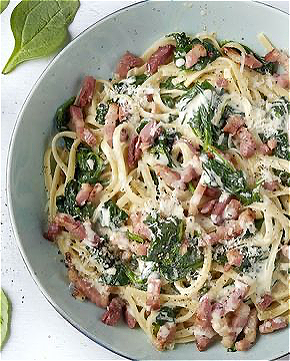 Proscuitto e spinaci