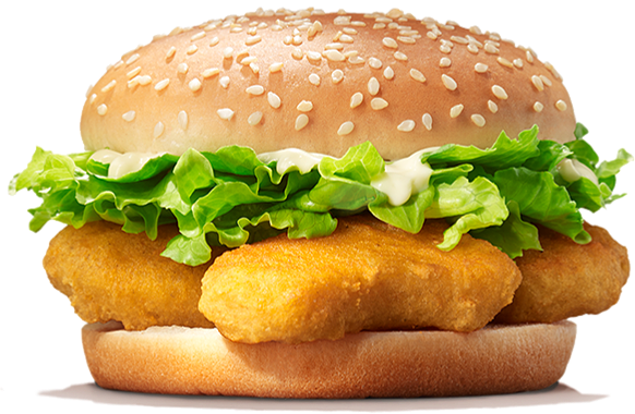 Crunchy nugget burger 