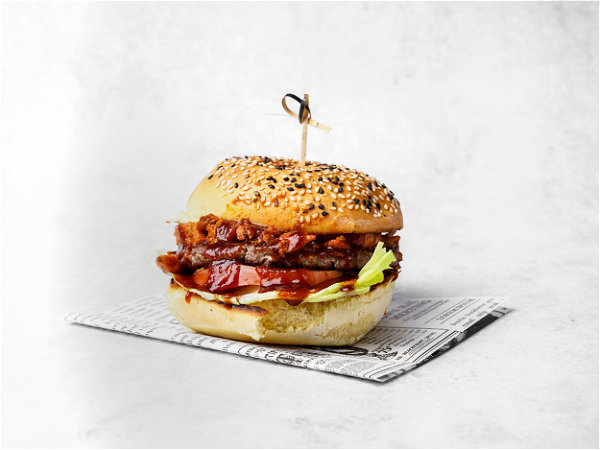 Pulled chicken burger