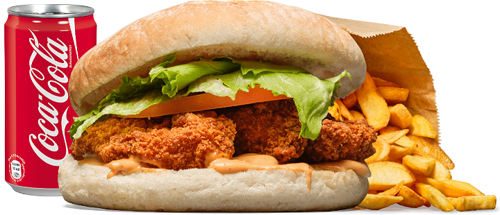 Crispy Chicken Burger menu