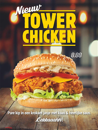 Towerchicken XL menu