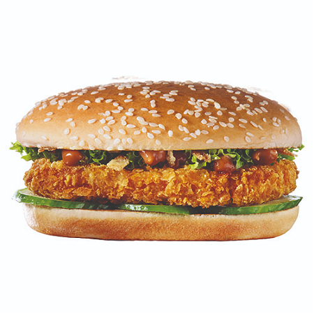 Chicken saté sandwich menu