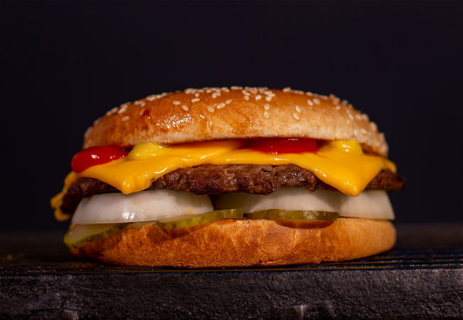 Cheeseburger 125 gram vlees