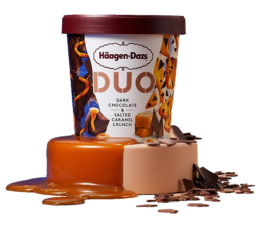 Häagen-Dazs duo dark chocolate salted caramel