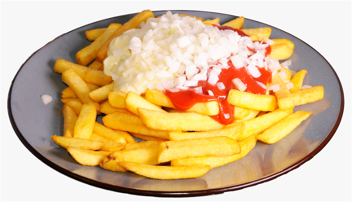 Patat mayonaise en ketchup