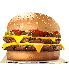 Br. Dubbele cheeseburger