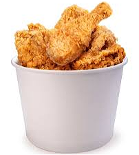 Big bucket hot wings