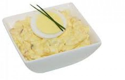 Stokbroodje huisgemaakte eiersalade