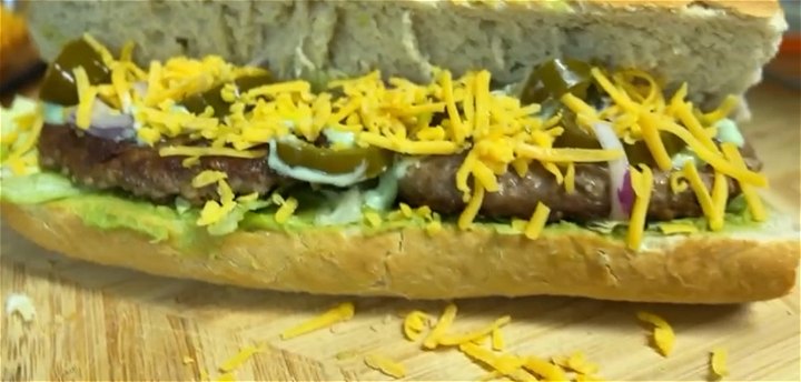 Mexicaanse burger stokbrood 