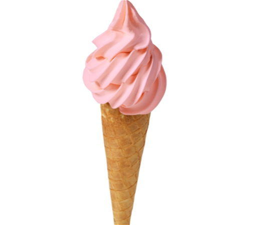 Oublie Hoorn Aardbeienijs