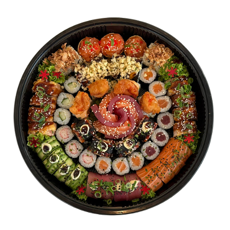 Feestelijke Kerstbox 1 – 60 stuks overheerlijke sushi