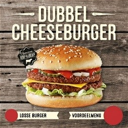 Dubbel cheeseburger