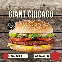 Giant chicago burger