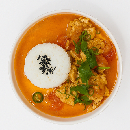 Tomaat met Ei & Rijst  西红柿鸡蛋盖饭