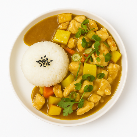 Kip Kerrie met Rijst  咖喱鸡盖饭