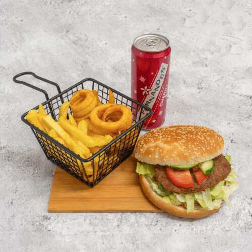 Pittige grillburger menu