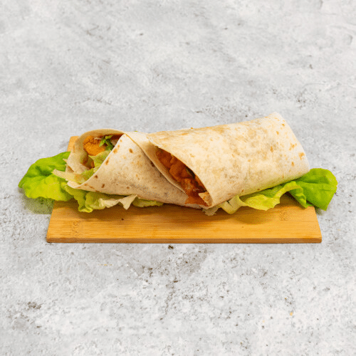 Home style chicken strip wrap