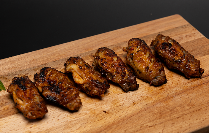 6 Kippenvleugels van de BBQ