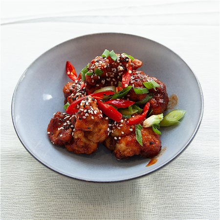 Fried cauliflower HOT RED PEPPER