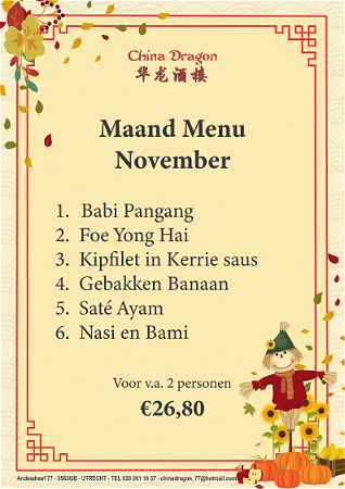 Maand Menu November