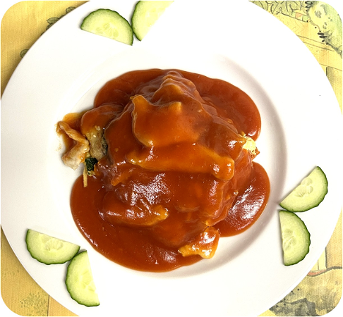 Foe yong hai met kipfilet