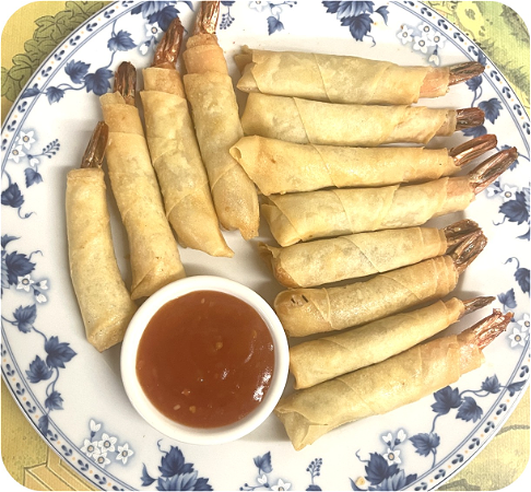Gefrituurde Chinese garnalen