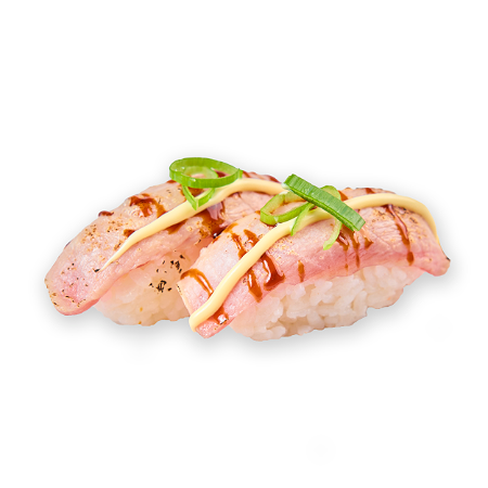 Flamed tuna nigiri