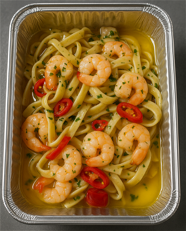 Gambretti All'áglio olio