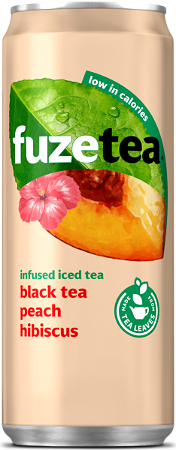 Fuze tea black tea peach hibiscus