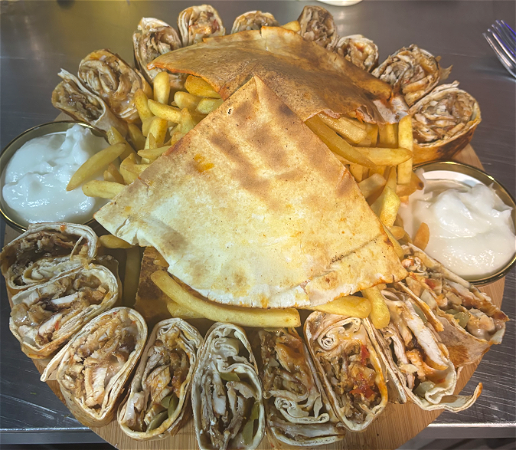 Arabische Kipshoarma Maaltijd