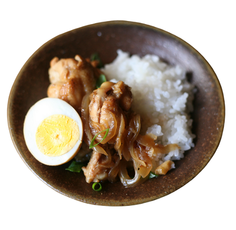 Chicken adobo w/ boiled egg