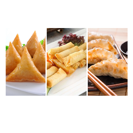 Mixed asian snacks platter
